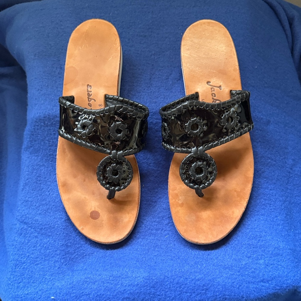 Jack Rogers Black and Brown Women's Sandals